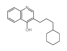 3-(3-cyclohexylpropyl)-1H-quinolin-4-one structure