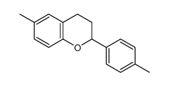 6-methyl-2-(4-methylphenyl)-3,4-dihydro-2H-chromene Structure