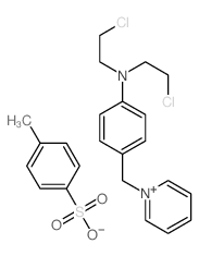 N,N-bis(2-chloroethyl)-4-(pyridin-1-ylmethyl)aniline; 4-methylbenzenesulfonic acid结构式