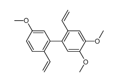 2,2'-Divinyl-4,5,5'-trimethoxybiphenyl结构式