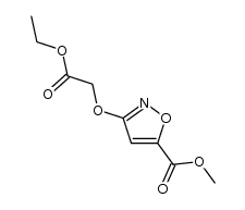 3-[(ethoxycarbonyl)methoxy]isoxazole-5-carboxylic acid methyl ester Structure