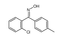 2-chloro-4'-methyl-benzophenone oxime结构式