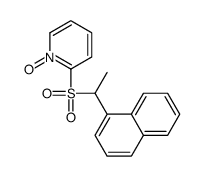 2-(1-naphthalen-1-ylethylsulfonyl)-1-oxidopyridin-1-ium结构式