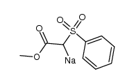 sodim salt of methyl benzenesulfonylacetate结构式