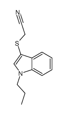 2-(1-propylindol-3-yl)sulfanylacetonitrile Structure