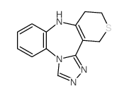 9,10,11,13-Tetrahydrothiopyrano[3,4-c][1,2,4]triazolo[4,3-a][1,5]benzodiazepine结构式