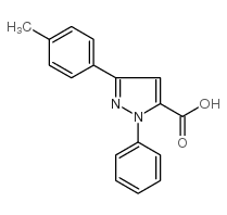 1-phenyl-3-p-tolyl-1h-pyrazole-5-carboxylic acid结构式