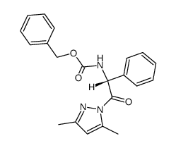 [(R)-2-(3,5-Dimethyl-pyrazol-1-yl)-2-oxo-1-phenyl-ethyl]-carbamic acid benzyl ester Structure