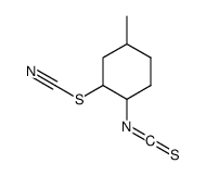 (2-isothiocyanato-5-methylcyclohexyl) thiocyanate结构式