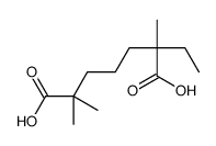 2-ethyl-2,6,6-trimethylheptanedioic acid结构式