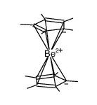 (Be(η(5)-C5Me5)2)结构式