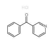 Methanone,phenyl-3-pyridinyl-, hydrochloride (1:1)结构式