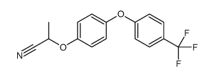 2-[4-[4-(trifluoromethyl)phenoxy]phenoxy]propanenitrile结构式