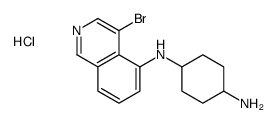 4-N-(4-bromoisoquinolin-5-yl)cyclohexane-1,4-diamine,hydrochloride结构式