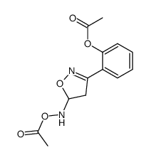 1-acetoxy-2-(5-acetoxyamino-4,5-dihydro-isoxazol-3-yl)-benzene结构式