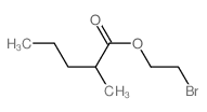 Pentanoic acid,2-methyl-, 2-bromoethyl ester结构式