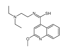 N-[2-(diethylamino)ethyl]-2-methoxyquinoline-4-carbothioamide Structure