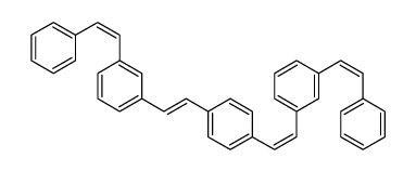 1,4-bis[2-[3-(2-phenylethenyl)phenyl]ethenyl]benzene Structure