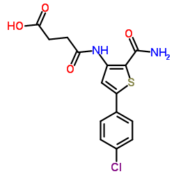 N-[2-CARBAMOYL-5-(4-CHLOROPHENYL)THIOPHEN-3-YL]SUCCINAMICACID picture