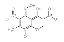 2-hydroxy-5-hydroxyimino-3-methyl-4,8-dinitro-10-oxa-2-azabicyclo[4.4.0]deca-3,8,11-trien-7-one structure