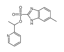 2-[(1-(2-PYRIDINYL)-ETHYL)SULFO]-5-METHYLBENZIMIDAZOLE结构式