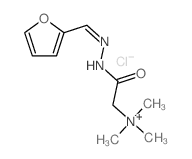 Ethanaminium,2-[2-(2-furanylmethylene)hydrazinyl]-N,N,N-trimethyl-2-oxo-, chloride (1:1)结构式