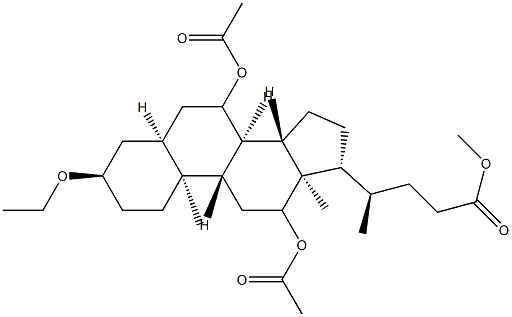 3α-Ethoxy-7,12-bis(acetyloxy)-5β-cholan-24-oic acid methyl ester picture