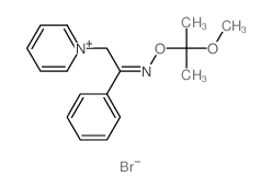 Pyridinium,1-[2-[(1-methoxy-1-methylethoxy)imino]-2-phenylethyl]-, bromide, (Z)- (9CI)结构式