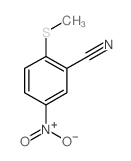 2-(Methylthio)-5-nitrobenzonitrile structure