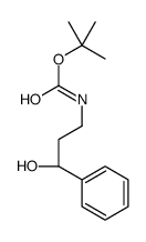 (S)-tert-Butyl (3-hydroxy-3-phenylpropyl)carbamate structure