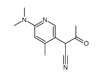 1-cyano-1-(6-dimethylamino-4-methylpyridin-3-yl)acetone结构式