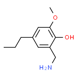 Phenol, 2-(aminomethyl)-6-methoxy-4-propyl- (9CI) Structure