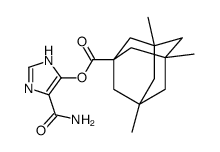 (5-carbamoyl-1H-imidazol-4-yl) 3,5,7-trimethyladamantane-1-carboxylate结构式