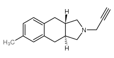 反式-(9ci)-2,3,3a,4,9,9a-六氢-6-甲基-2-(2-丙炔)-1H-苯[f]异吲哚结构式