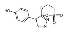 2-[1-(4-hydroxyphenyl)tetrazol-5-yl]sulfanylethanesulfonic acid Structure