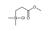 methyl 3-[chloro(dimethyl)silyl]propanoate Structure