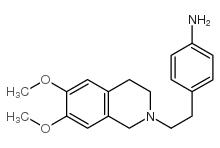 4-[2-(3,4-二氢-6,7-二甲氧基-2(1h)-异喹啉)乙基]-苯胺结构式