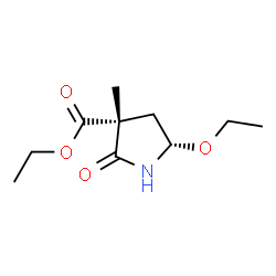 3-Pyrrolidinecarboxylicacid,5-ethoxy-3-methyl-2-oxo-,ethylester,cis-(9CI)结构式