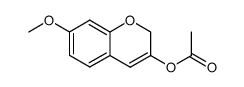 3-acetoxy-7-methoxy-2H-chromene结构式