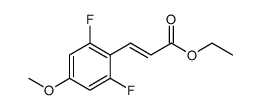 (2E)-3-(2,6-Difluoro-4-Methoxyphenyl)-2-propenoic Acid Ethyl Ester结构式