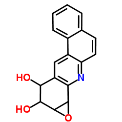 1a,2,3,11b-Tetrahydrobenzo[a]oxireno[h]acridine-2,3-diol结构式