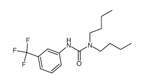 1,1-di-(n-butyl)-3-(3-trifluoromethylphenyl)urea结构式