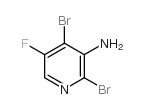 3-氨基-2,4-二溴-5-氟吡啶结构式