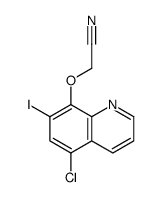 2-(5-chloro-7-iodoquinolin-8-yl)oxyacetonitrile结构式