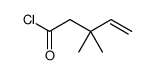 3,3-dimethylpent-4-enoyl chloride结构式