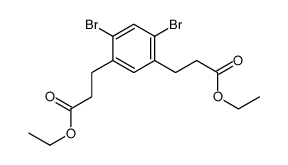 ethyl 3-[2,4-dibromo-5-(3-ethoxy-3-oxopropyl)phenyl]propanoate Structure