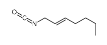 1-isocyanatohept-2-ene Structure