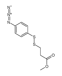 methyl 3-[(4-azidophenyl)disulfanyl]propanoate Structure