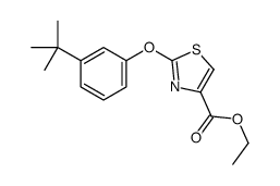 ethyl 2-(3-tert-butylphenoxy)-1,3-thiazole-4-carboxylate结构式