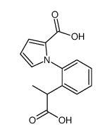 1-[2-(1-carboxyethyl)phenyl]pyrrole-2-carboxylic acid Structure